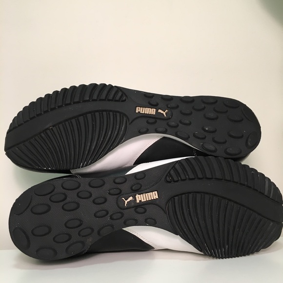 Puma Sprint Vintage Black & White Running Shoes - Picture 7 of 8